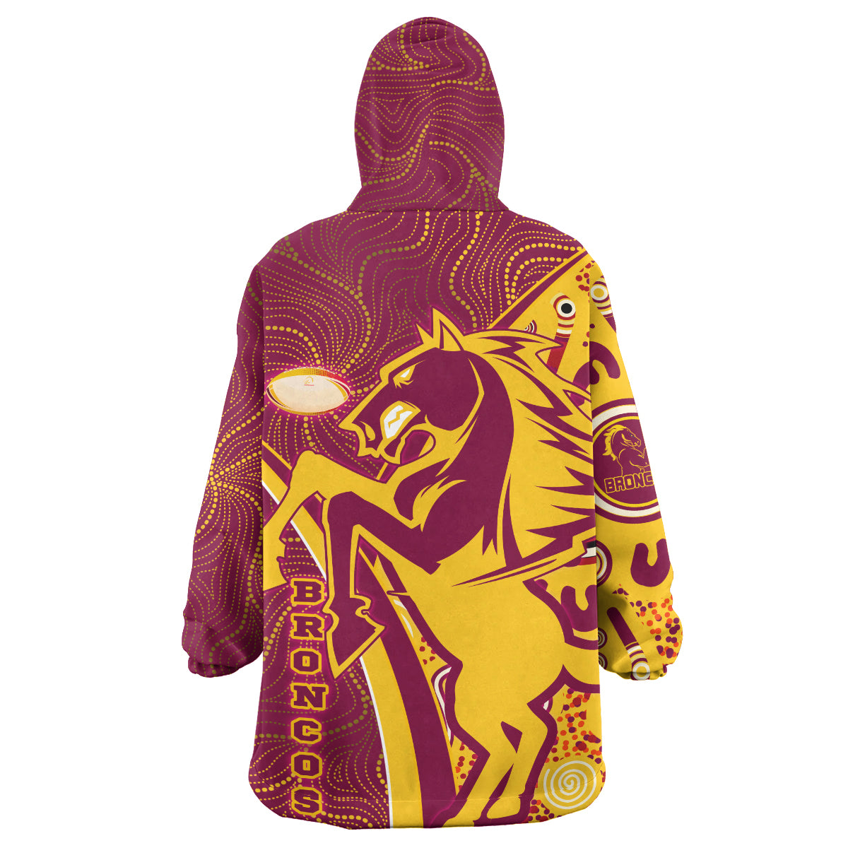 broncos-rugby-snug-hoodie-custom-brisbane-broncos-pride-with-tattoo-and-aboriginal-art-personalised-name-and-number-oodie-blanket