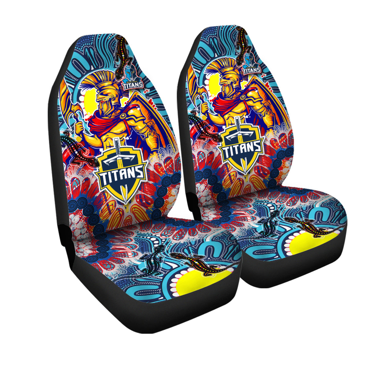 titans-aboriginal-custom-rugby-car-seat-cover-the-indigenous-titans-warriors-with-aboriginal-lizard-and-sun