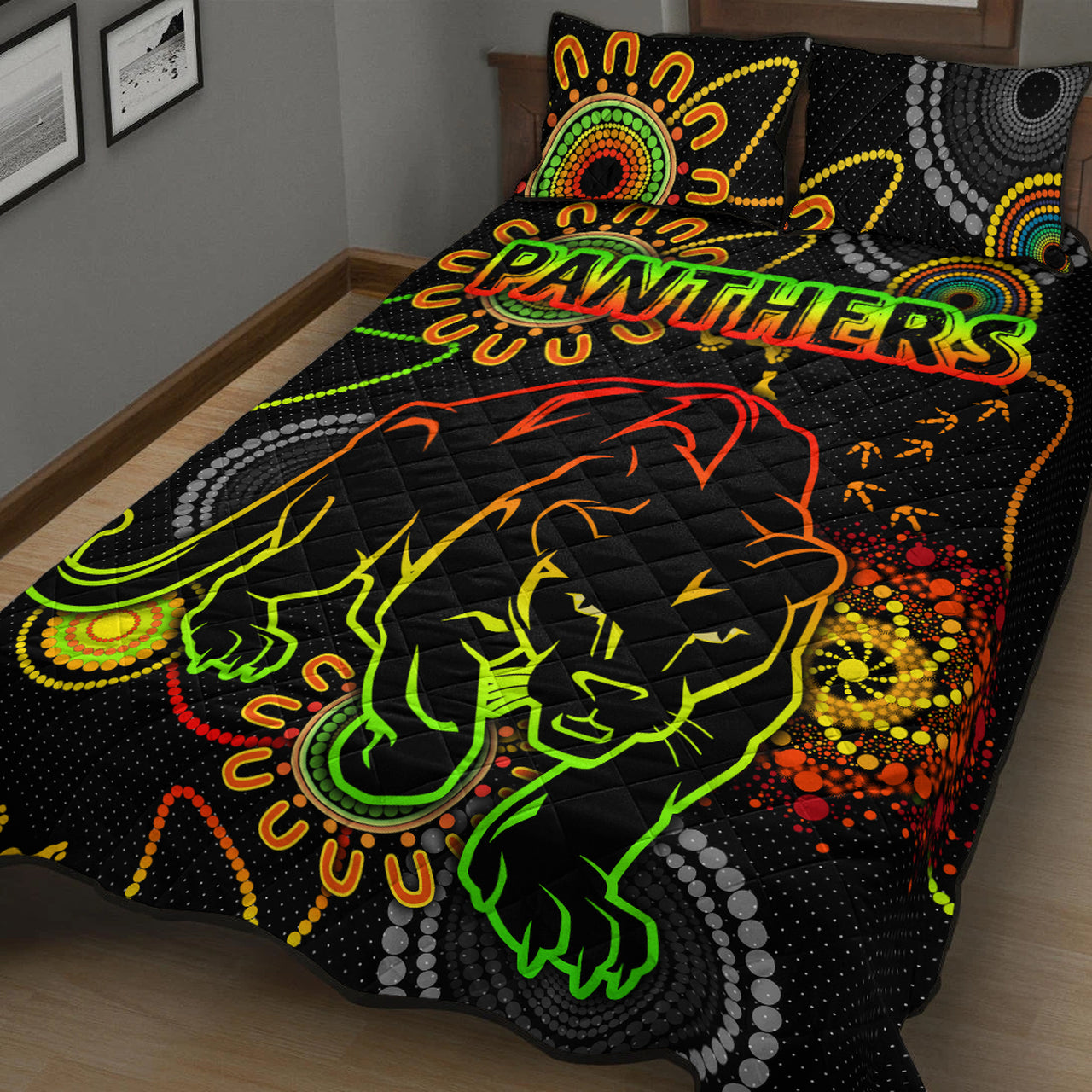 panthers-rugby-quilt-bed-set-custom-indigenous-black-panthers-quilt-bed-set