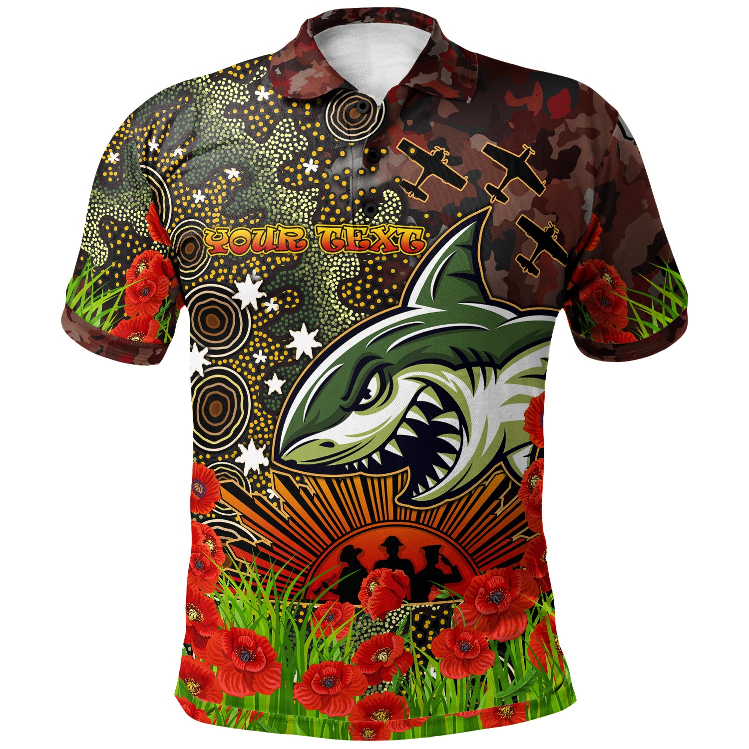 australia-cronulla-anzac-custom-polo-shirt-lest-we-forget-polo-shirt