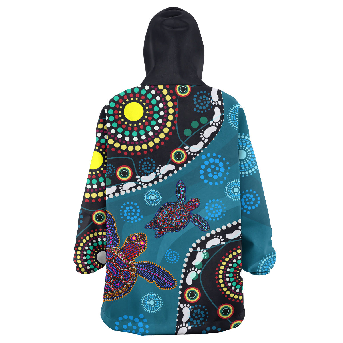 indigenous-all-stars-rugby-snug-hoodie-dreamtime-turtle-with-aboriginal-and-torres-strait-islanders-flag-oodie-blanket