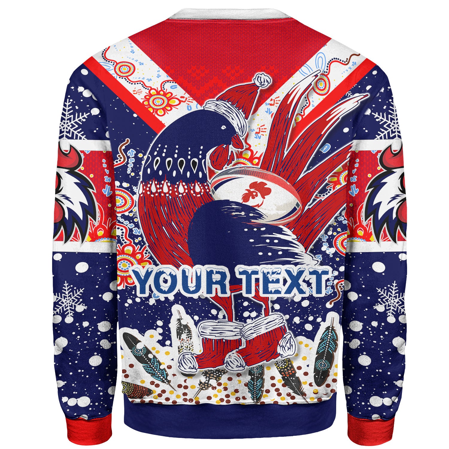 roosters-rugby-christmas-sweatshirt-custom-merry-christmas-sydney-roosters-indigenous-sweatshirt