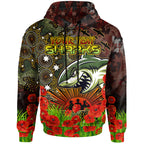 sharks-rugby-hoodie-custom-anzac-sharks-with-remembrance-poppy-and-indigenous-patterns-hoodie