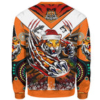 tigers-rugby-christmas-sweatshirt-custom-merry-tigers-christmas-indigenous-sweatshirt