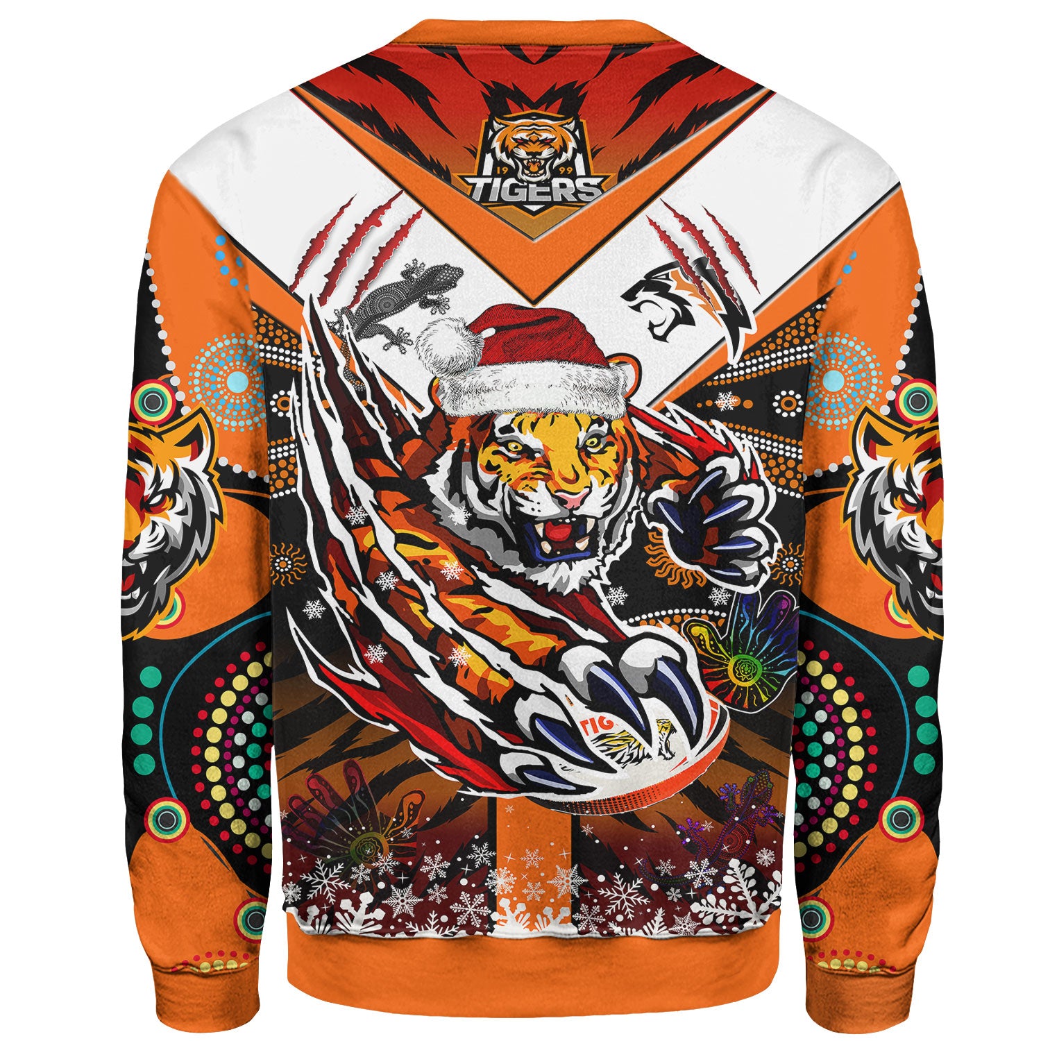 tigers-rugby-christmas-sweatshirt-custom-merry-tigers-christmas-indigenous-sweatshirt
