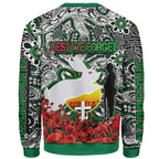 rabbitohs-rugby-sweatshirt-anzac-day-watercolor-indigenous-dreaming-rabbitohs-sweatshirt