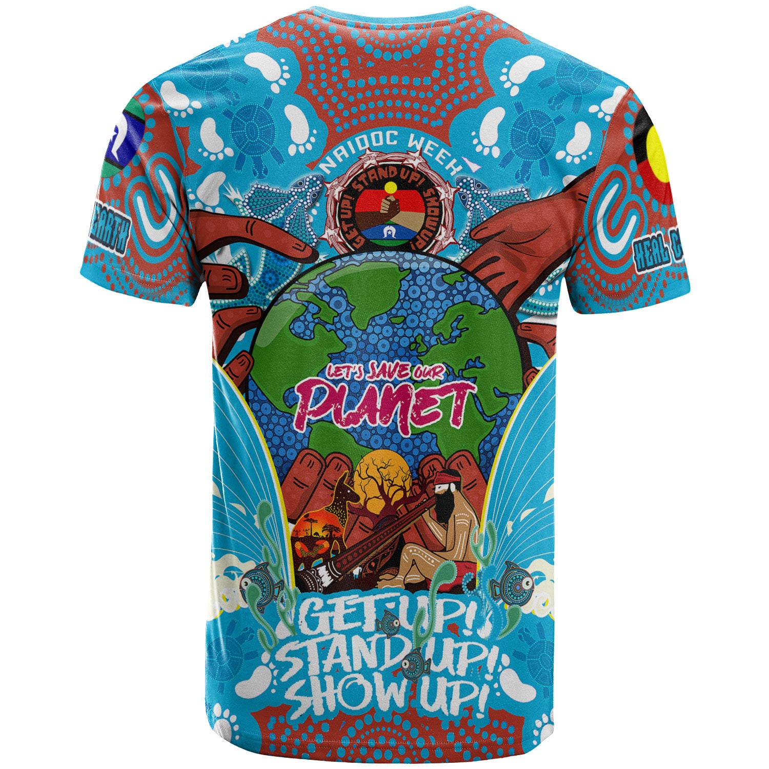 australia-naidoc-week-2023-custom-t-shirt-lets-save-our-planet-aboriginal-inspired-and-torres-strait-islander-culture-t-shirt