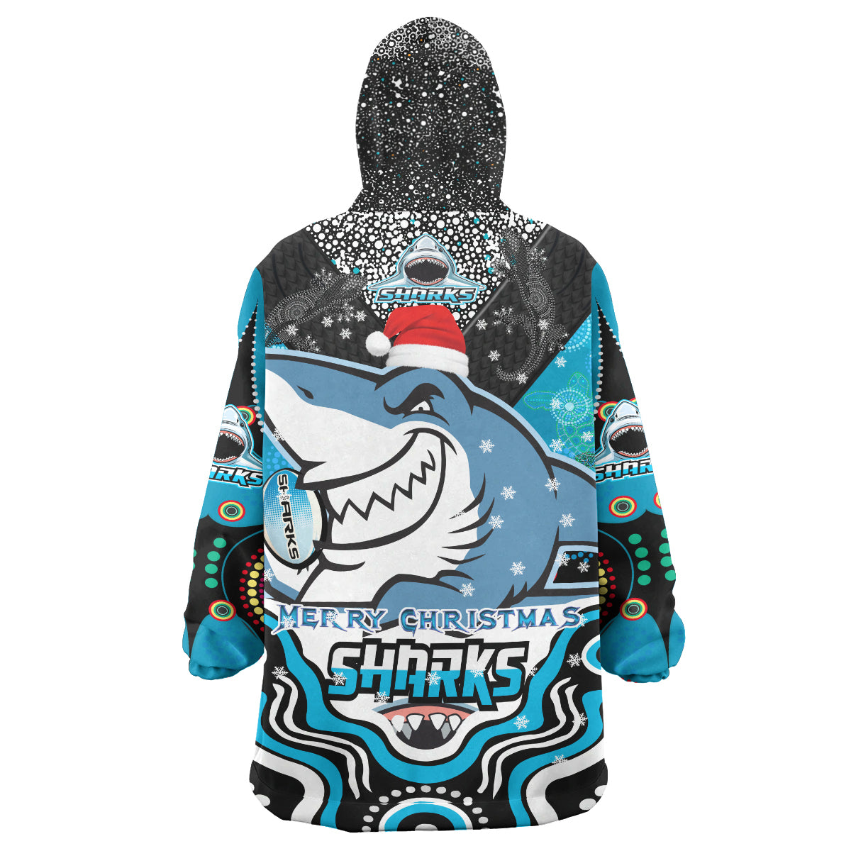 sharks-rugby-christmas-snug-hoodie-custom-christmas-super-sharks-indigenous-wearable-blanket-hoodie