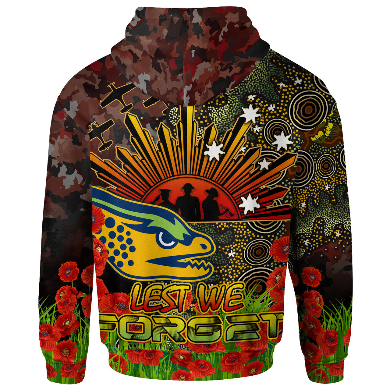 eels-rugby-hoodie-anzac-eels-with-remembrance-poppy-and-indigenous-patterns-hoodie