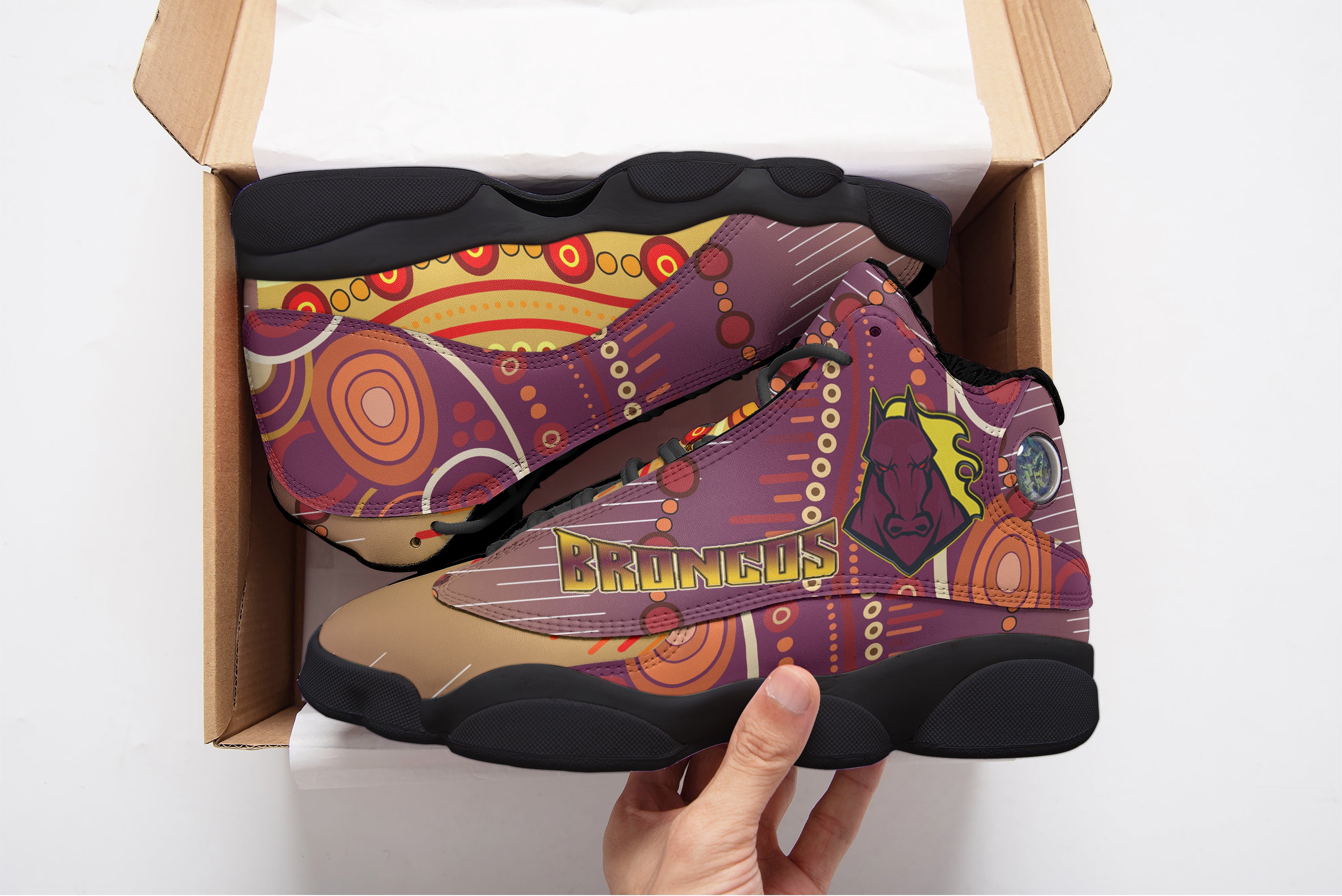 broncos-rugby-high-top-basketball-shoes-j13-horse-aboriginal-patterns-sneakers-j13