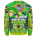 raiders-rugby-sweatshirt-custom-we-are-raiders-mascot-with-aboriginal-art-sweatshirt