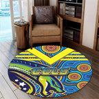 eels-rugby-round-rug-electric-eel-with-aboriginal-patterns-round-rug