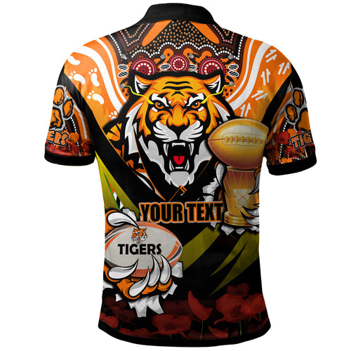 tigers-premierships-rugby-polo-shirt-custom-go-tigers-champion-claw-scratch-aboriginal-culture-polo-shirt