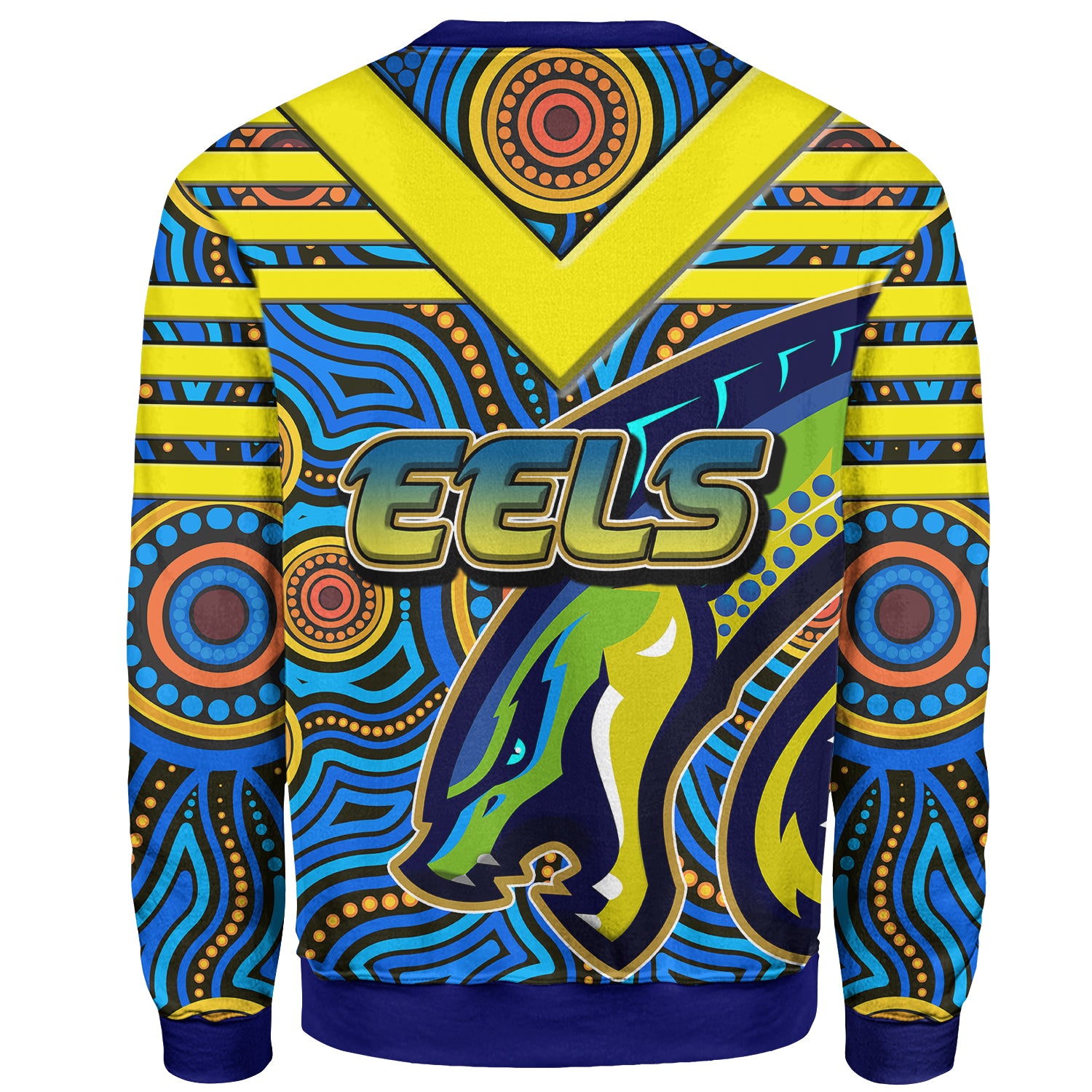 eels-rugby-sweatshirt-custom-electric-eel-with-aboriginal-patterns-sweatshirt