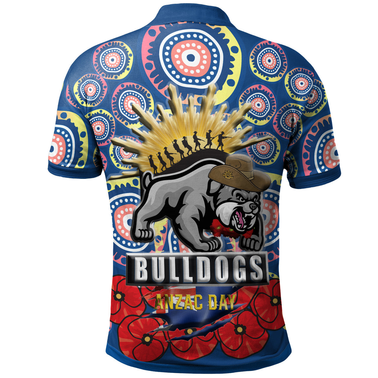 bulldogs-rugby-polo-shirt-aboriginal-and-anzac-day-with-poppy-flower-patterns-polo-shirt