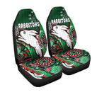 south-sydney-rabbitohs-rugby-custom-car-seat-cover-indigenous-dreaming-rabbitohs