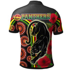 panthers-rugby-polo-shirt-aboriginal-panthers-anzac-day-panther-with-poppy-flower-polo-shirt-1