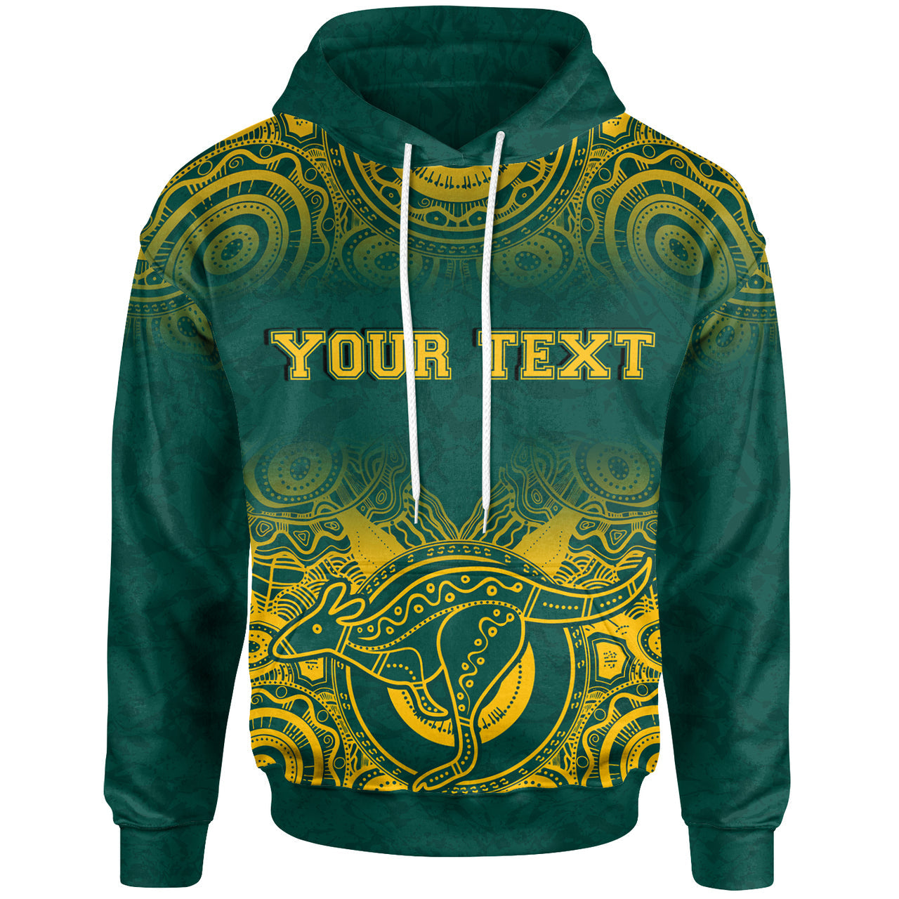 Wallabies Rugby Hoodie - Custom Aboriginal Wallabies Kangaroo Hoodie RLT13
