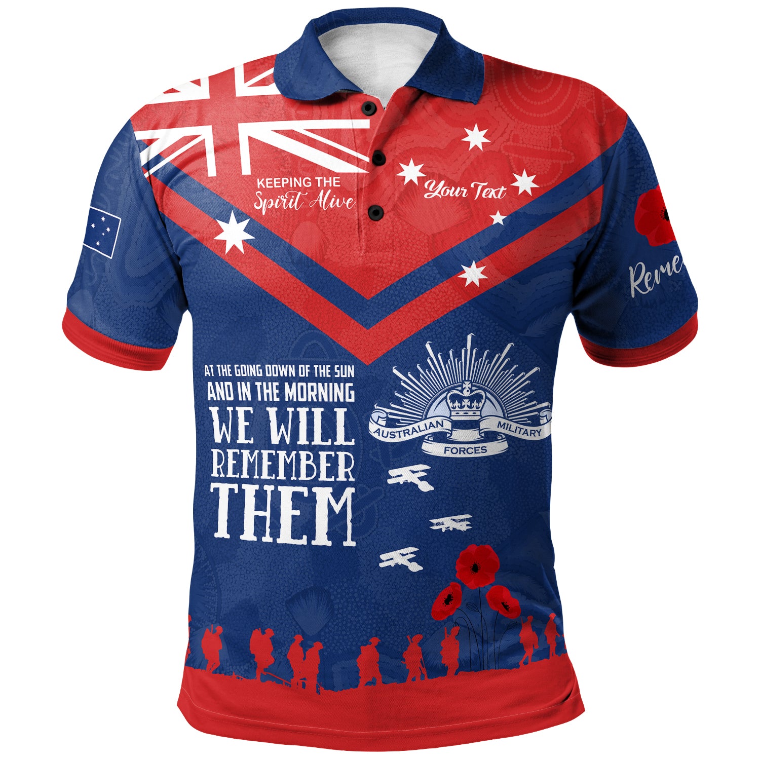 australia-newcastle-anzac-custom-polo-shirt-keeping-the-spirit-alive-polo-shirt