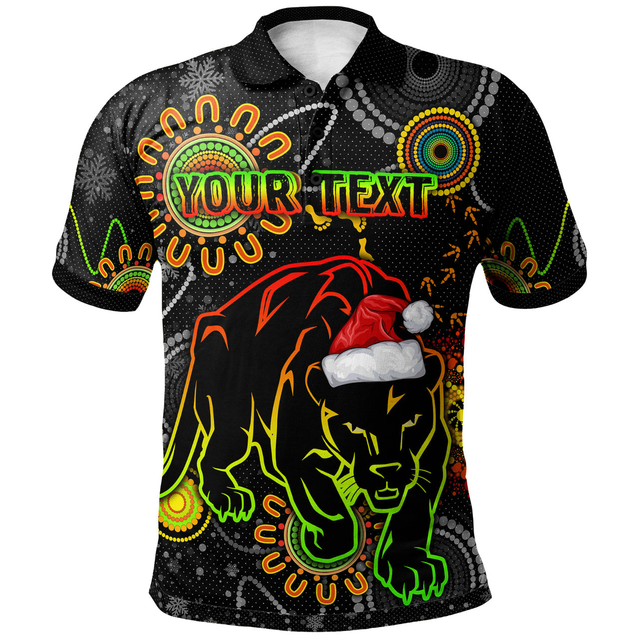 panthers-christmas-rugby-polo-shirt-custom-indigenous-black-panthers-polo-shirt