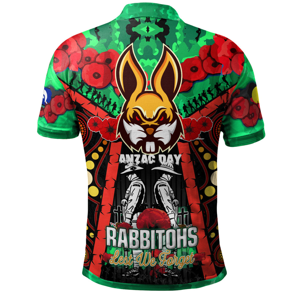 rabbitohs-rugby-aboriginal-anzac-day-custom-watercolour-polo-shirt-remembrance-indigenous-rabbitohs-with-poppy-flower