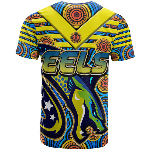 eels-rugby-t-shirt-personalised-photo-electric-eel-with-aboriginal-patterns-t-shirt