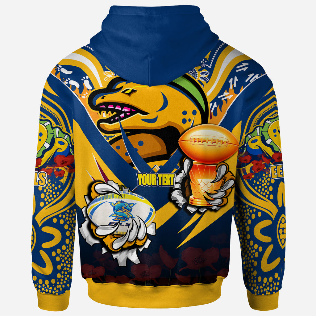 eels-premierships-rugby-hoodie-custom-go-para-army-eels-champion-claw-scratch-aboriginal-culture-hoodie