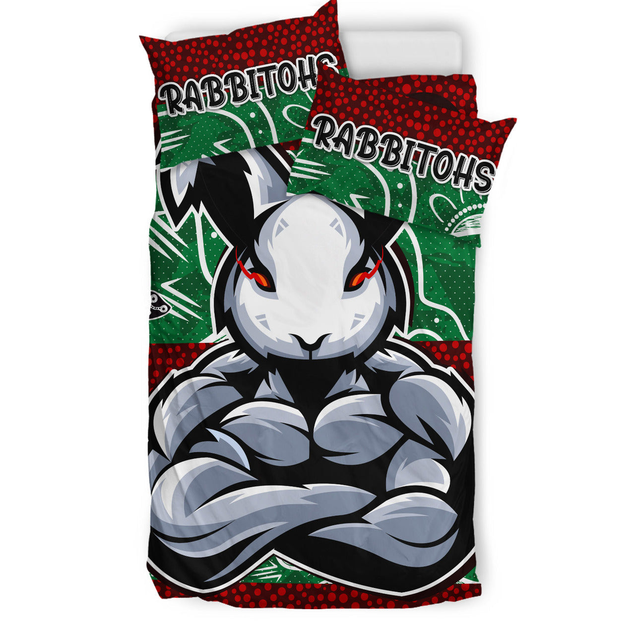 rabbitohs-bedding-set-custom-indigenous-super-rabbitohs-bedding-set