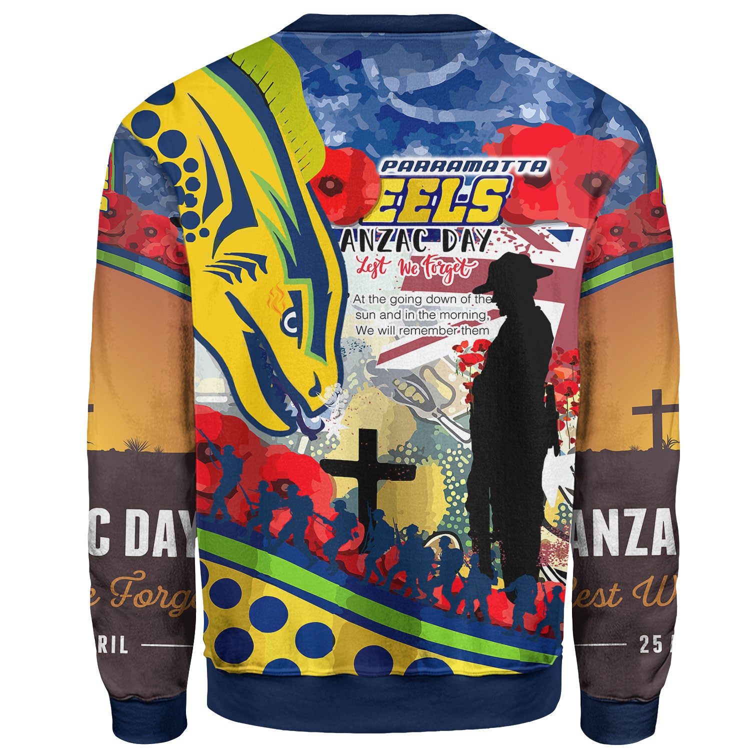 eels-rugby-anzac-day-sweatshirt-custom-remembrance-eels-with-anzac-poppy-watercolour-style-sweatshirt