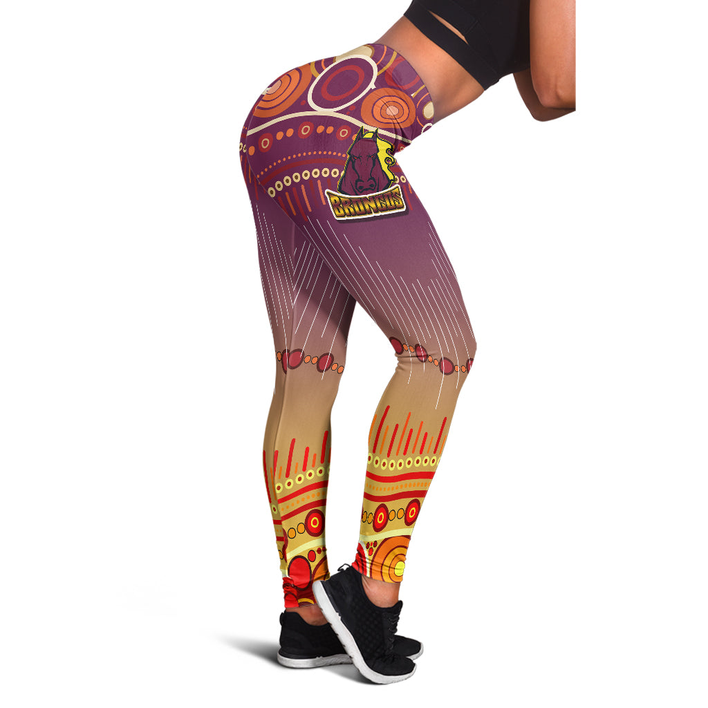 broncos-rugby-leggings-horse-aboriginal-patterns-leggings