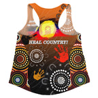 Naidoc Women's Racerback Tank - Heal Country 2021 - Vibe Hoodie