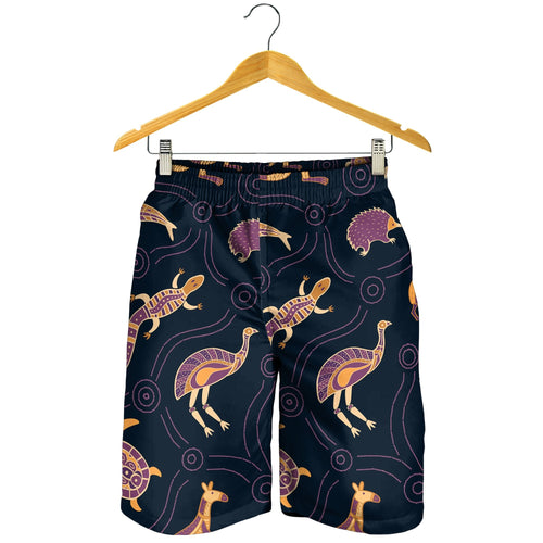 mens-shorts-indigenous-animals-patterns