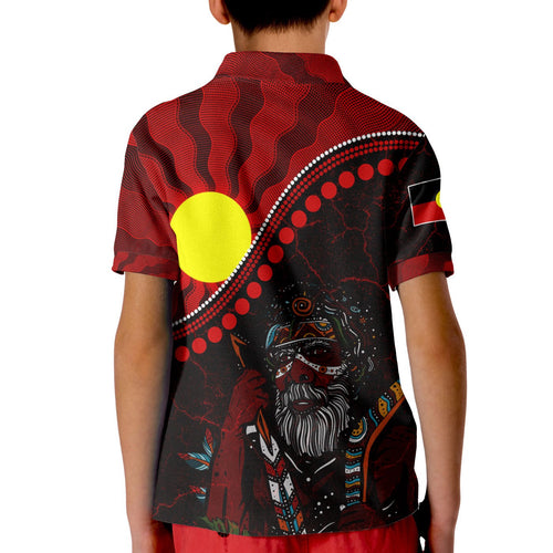 aboriginal-polo-shirts-kid-indigenous-people-and-sun