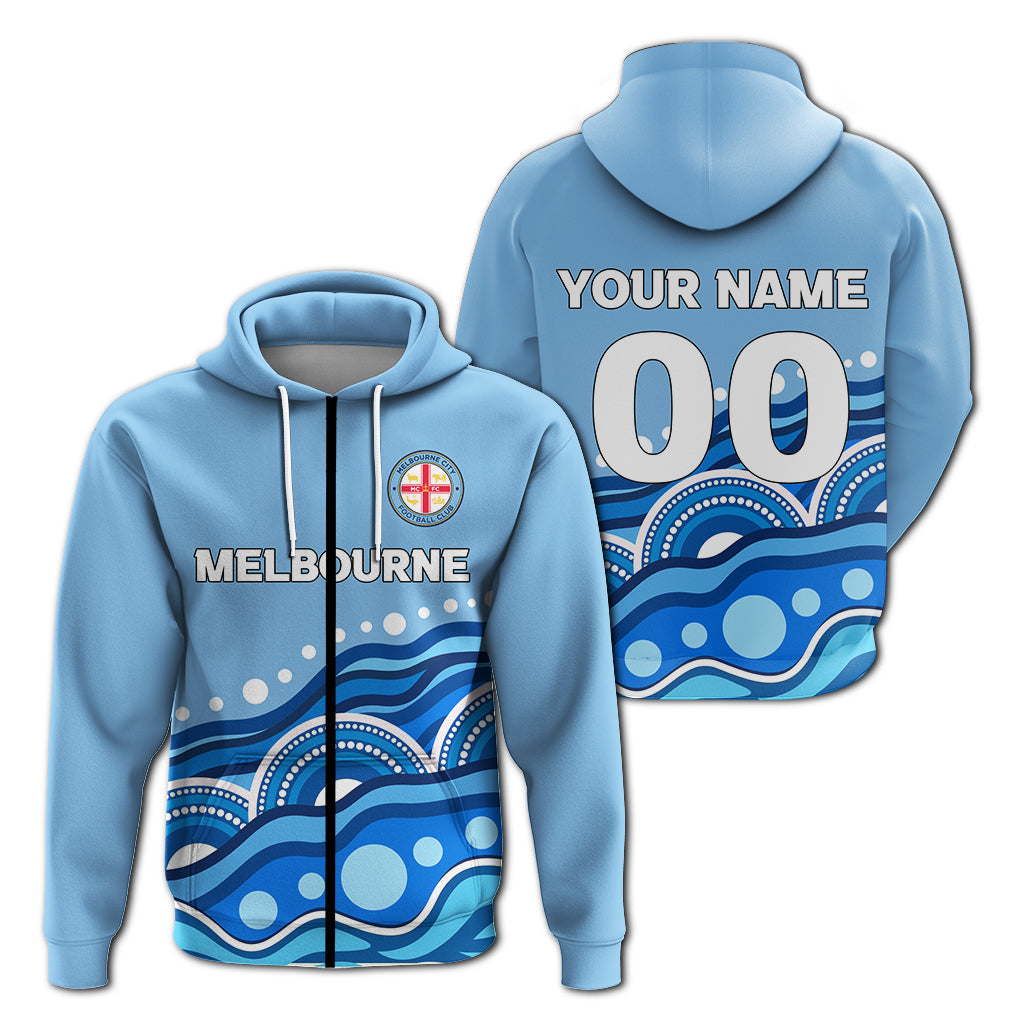 custom-personalised-melbourne-zip-hoodie-indigenous-dot-painting-art