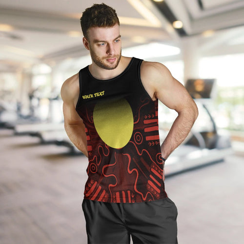 custom-text-aboriginal-mens-tank-top-indigenous-flag-grunge-style
