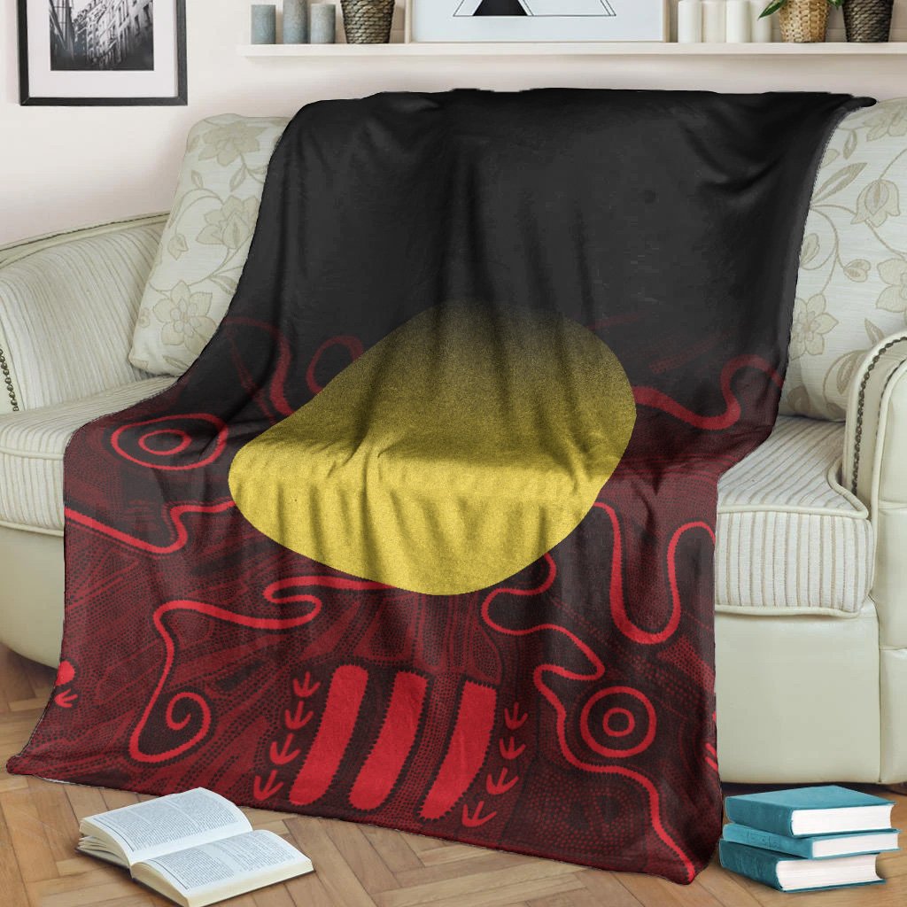 aboriginal-premium-blanket-indigenous-flag-grunge-style