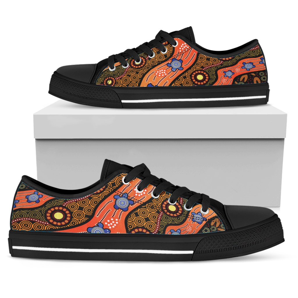 high-top-aboriginal-dot-unique-style-turtle