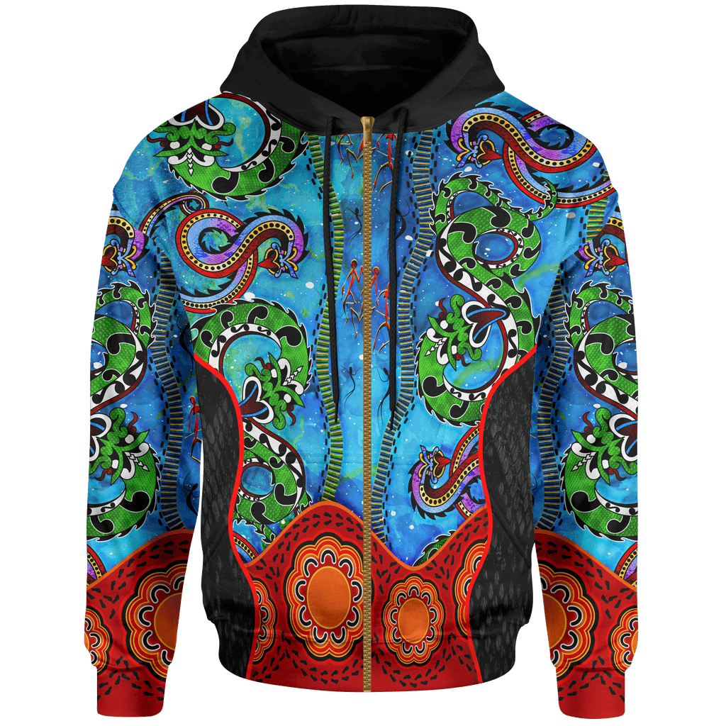 aboriginal-zip-up-hoodie-aussie-indigenous-patterns-blue