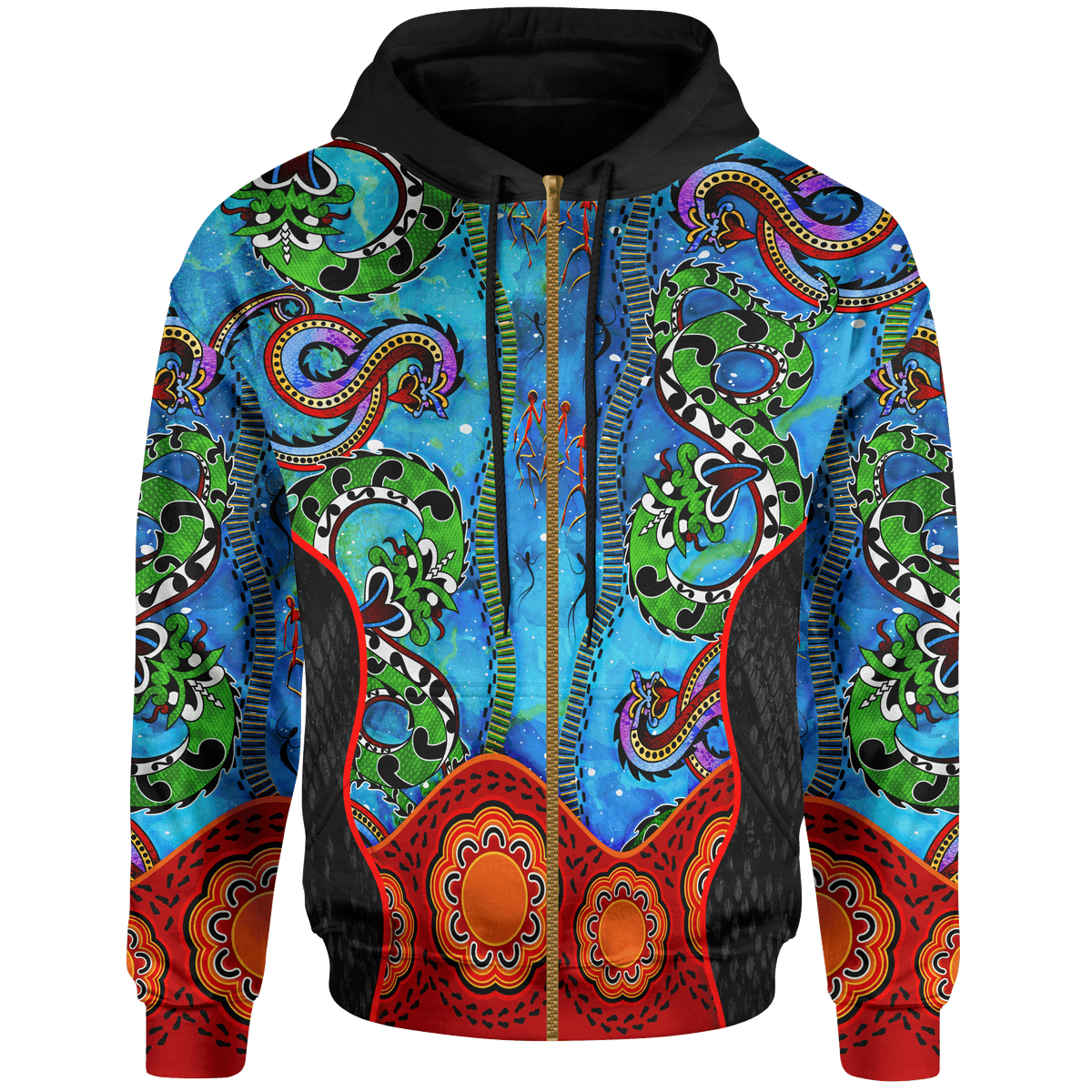 aboriginal-zip-up-hoodie-aussie-indigenous-patterns-blue