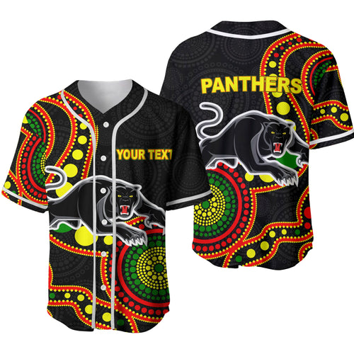 custom-personalised-panthers-baseball-jersey-aboriginal-dot-painting
