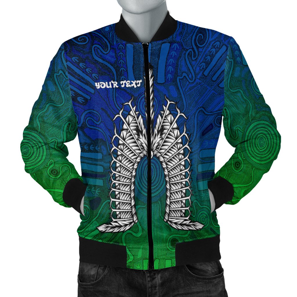 custom-text-torres-strait-islander-womens-bomber-jacket-dhari-mask