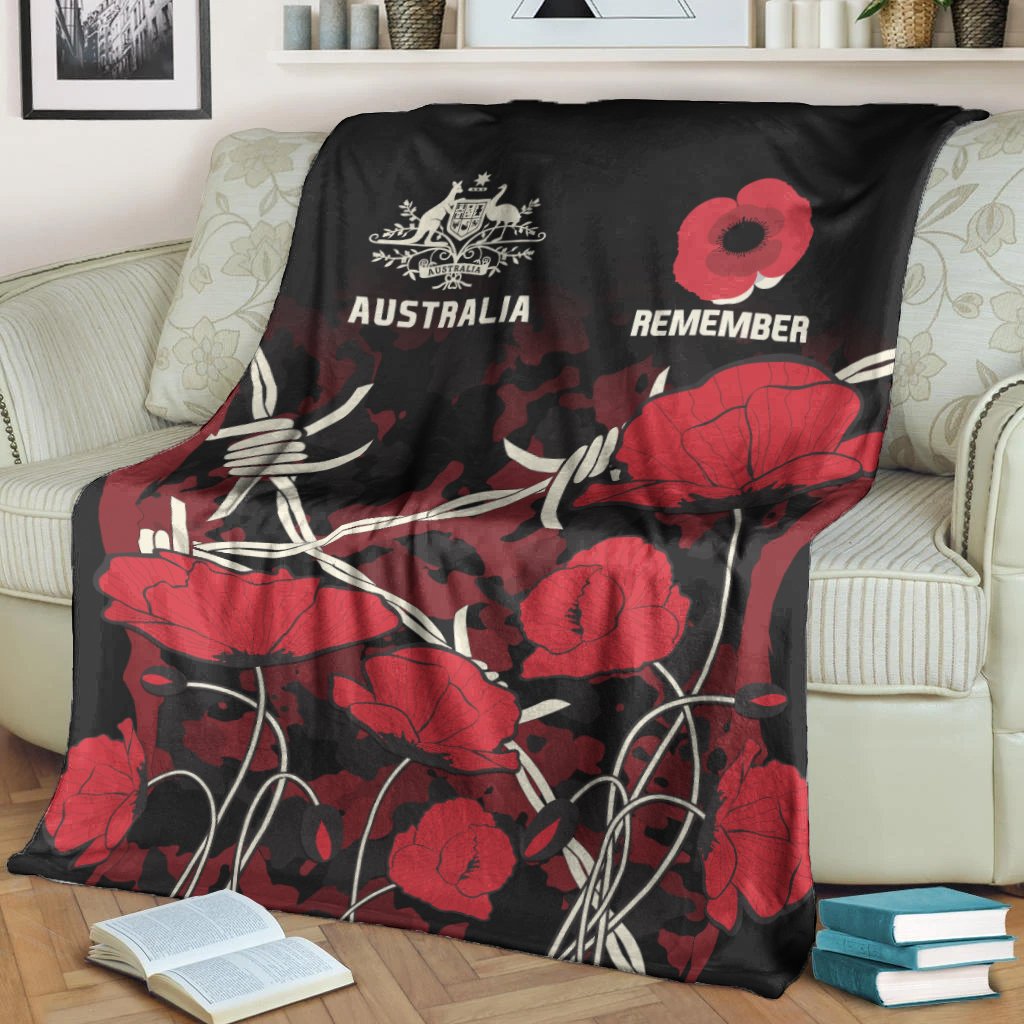 anzac-premium-blanket-anzac-with-remembrance-poppy-flower