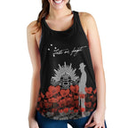 Anzac Day Women's Racerback Tank - Remember Them - Vibe Hoodie