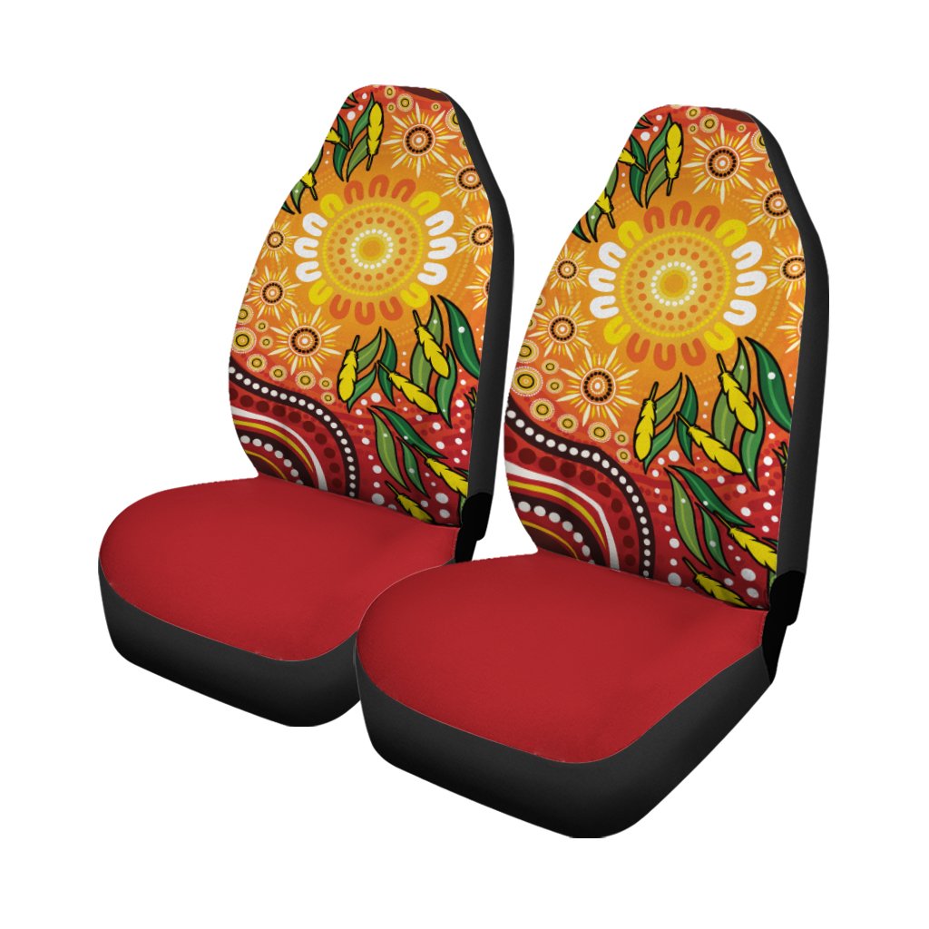 aboriginal-car-seat-covers-indigenous-circle-leaf-patterns