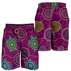 men-short-aboriginal-turtle-purple-australia-dot-patterns