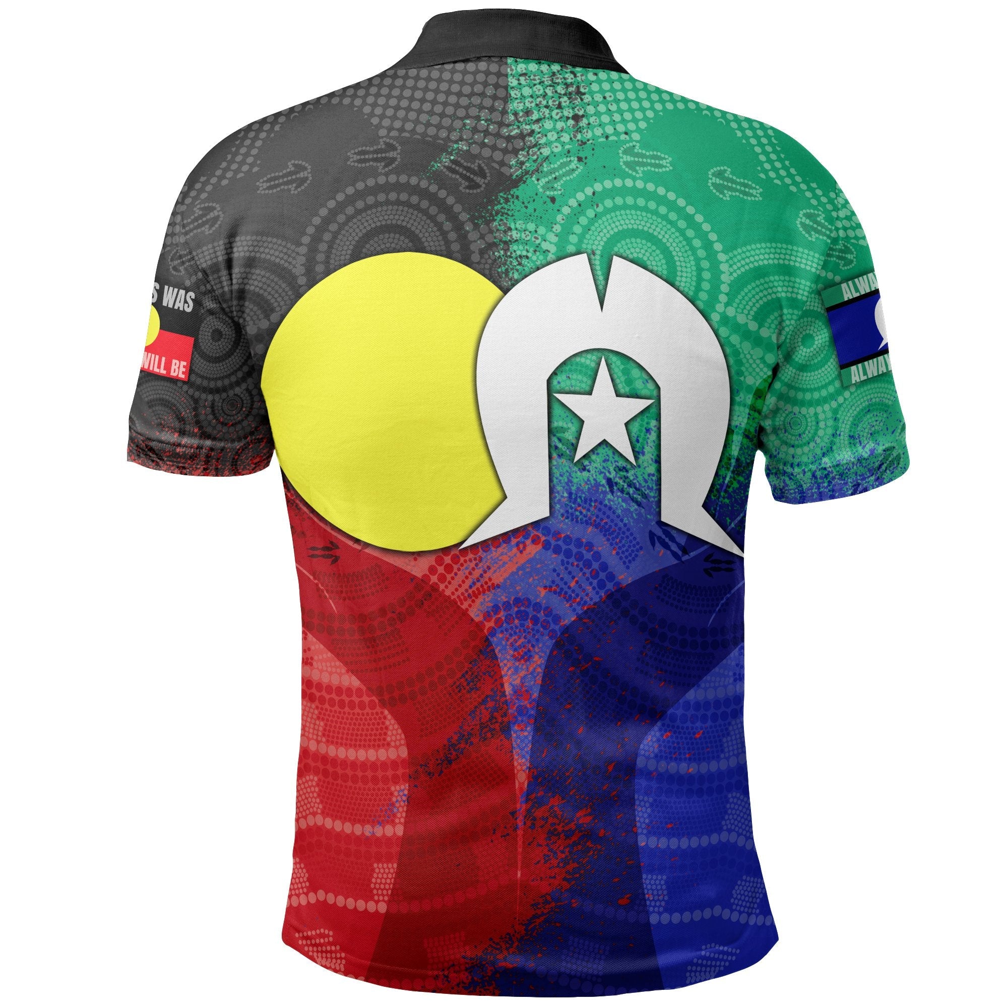 aboriginal-kid-polo-shirts-australia-naidoc-week-indigenous-flag-style-for-kid