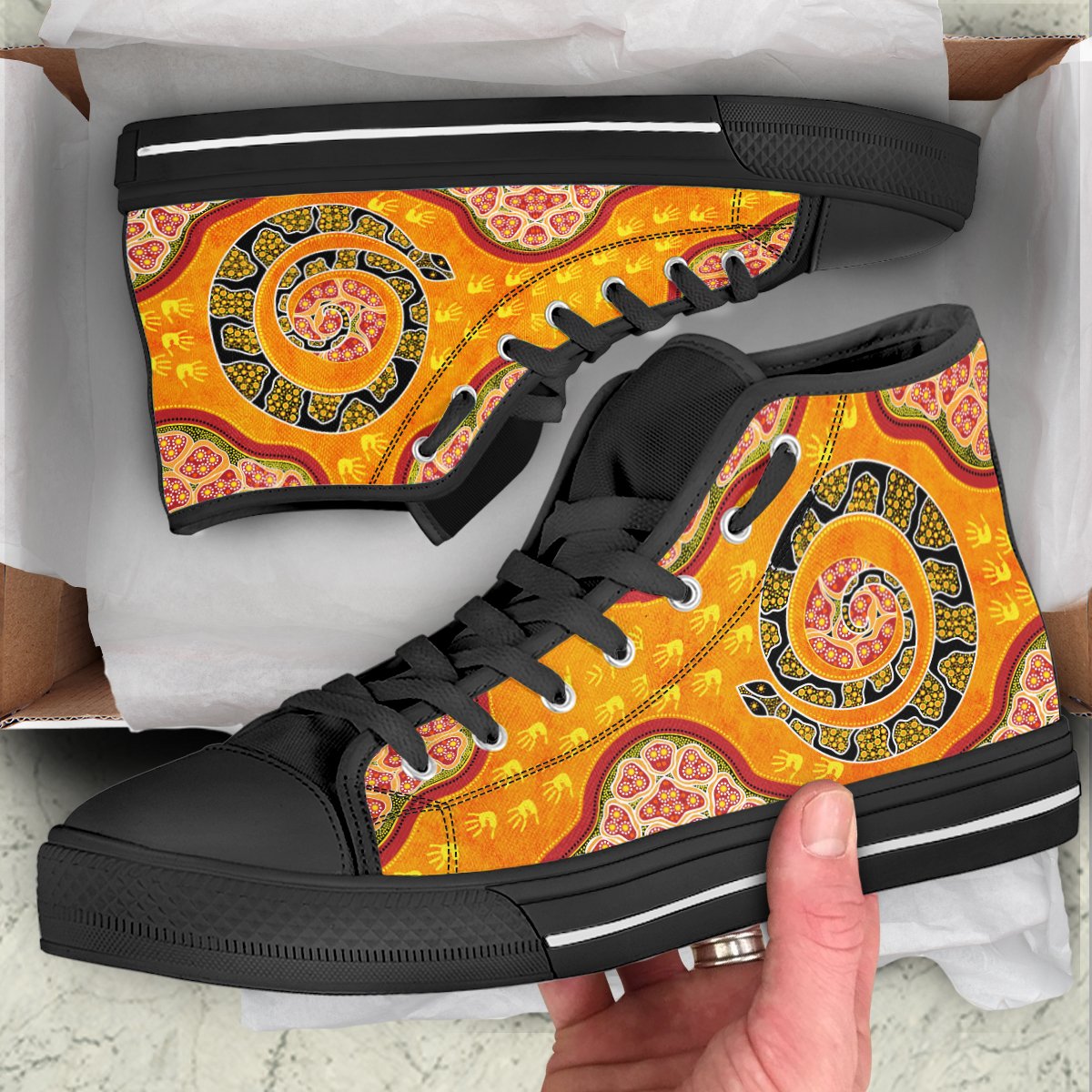 high-top-aboriginal-unique-style-snake-orange-color-2021
