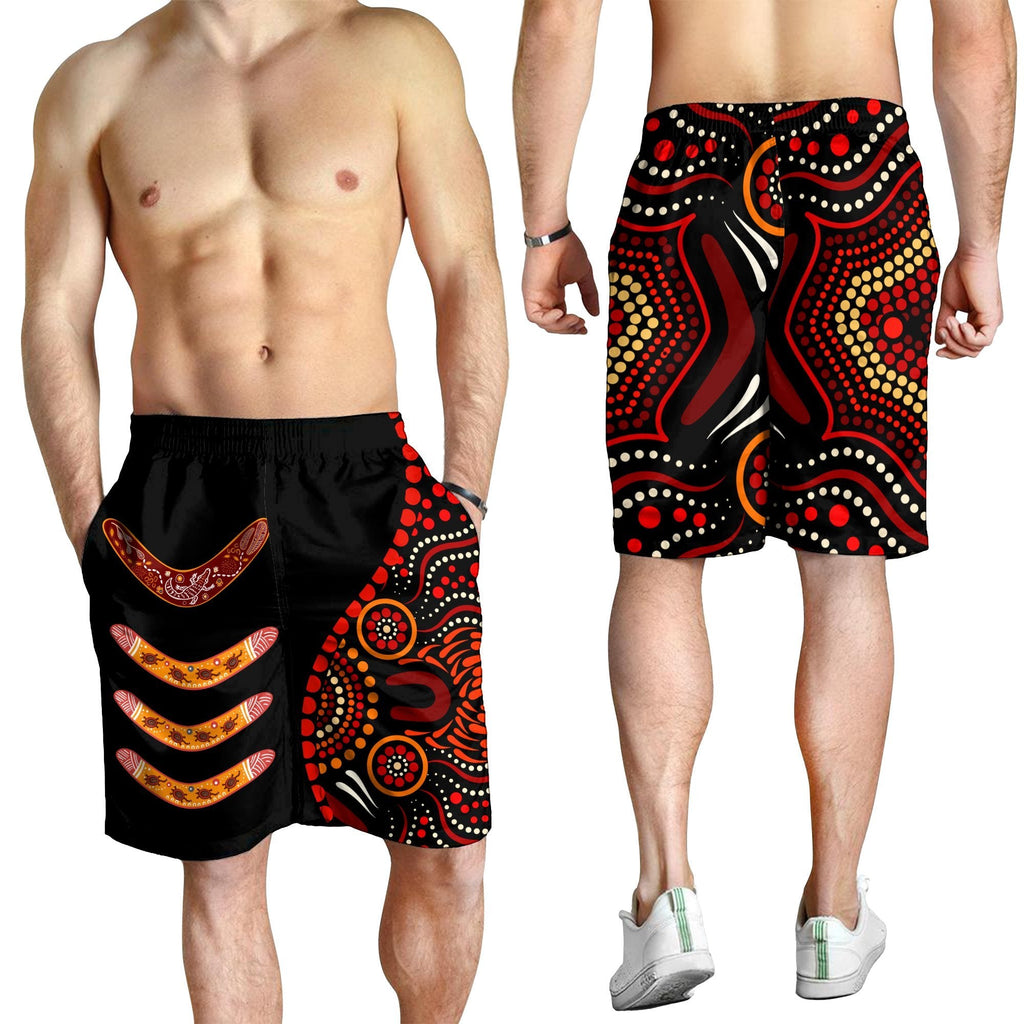 aboriginal-mens-short-aboriginal-boomerangs-with-dot-painting-pattern
