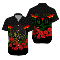 (Custom Personalised) Panthers Anzac Day Hawaiian Shirt - Indigenous Art