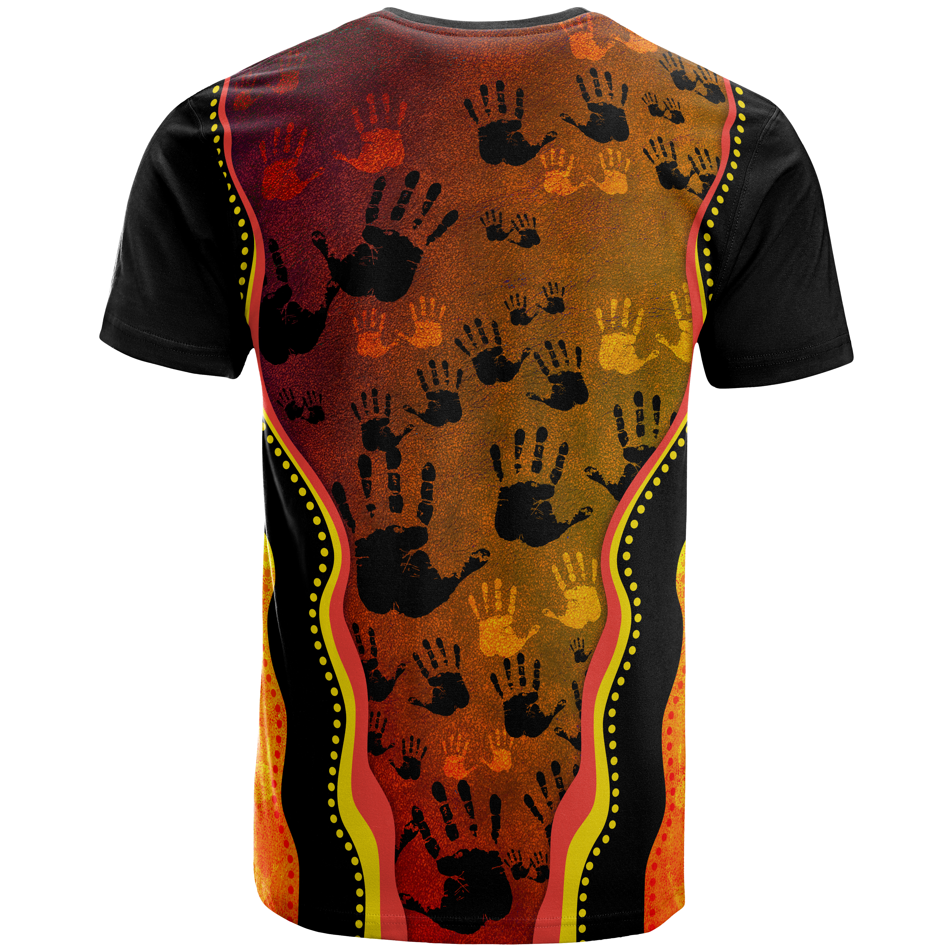 aboriginal-t-shirt-indigenous-rock-painting-golden-style